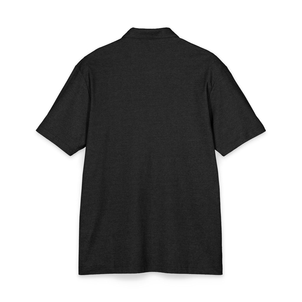 Embroidered Crest Polo Shirt – Classic Black Port Authority Fine Pique
