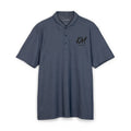 Embroidered Crest Polo Shirt – Classic Black Port Authority Fine Pique