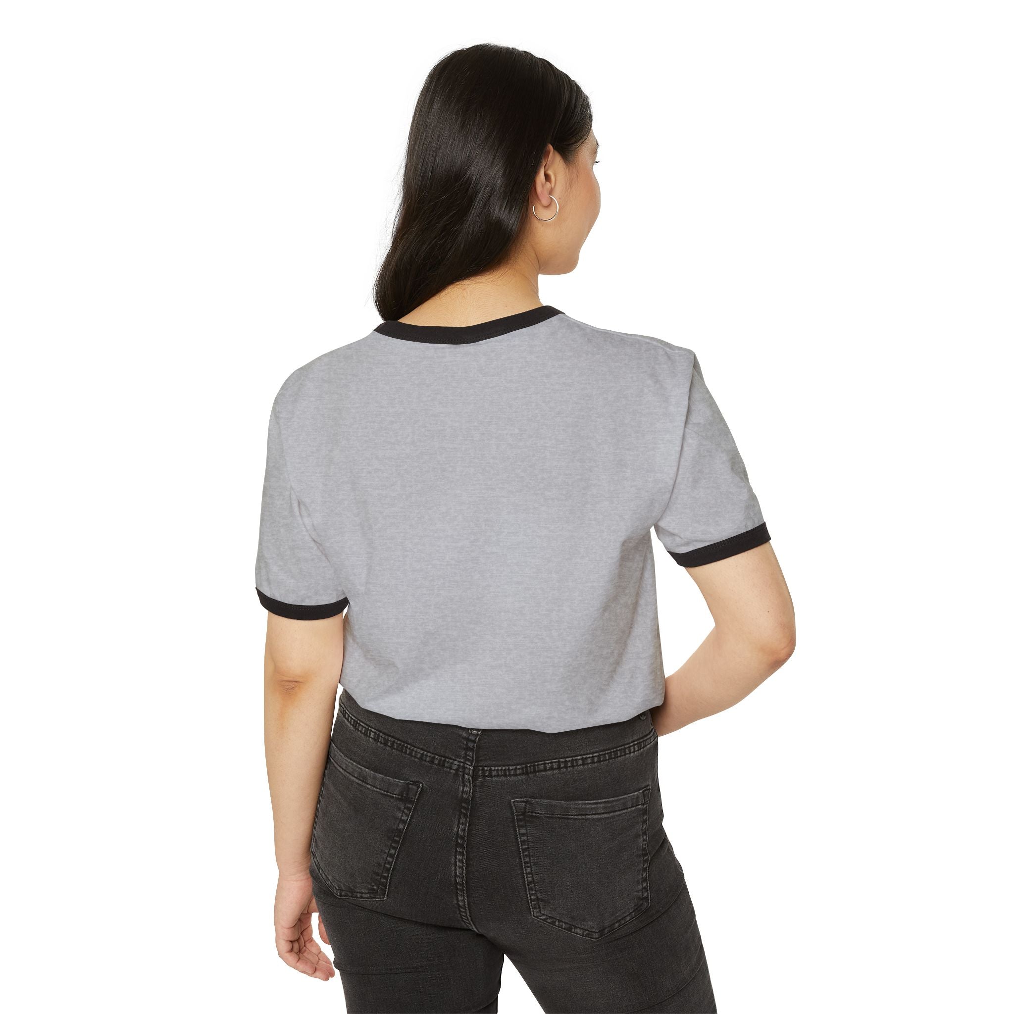 Actions Over Excuses Ringer T‑Shirt — Minimal Motivational Tee
