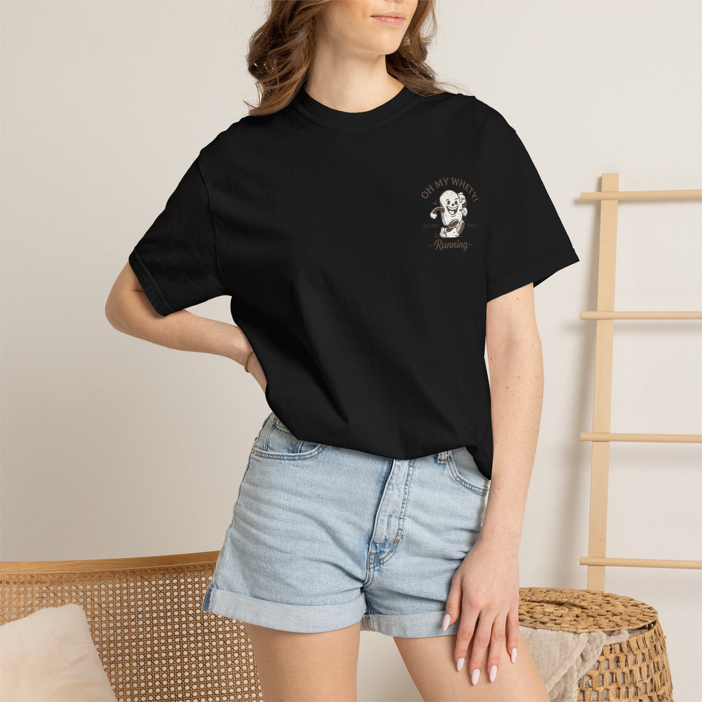 Vintage Surf Skull T-Shirt — "Oh My Whey" Retro Beach Graphic