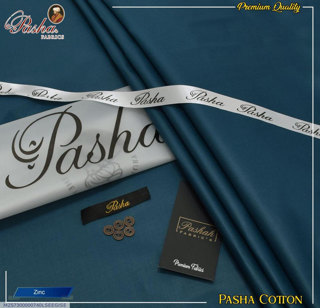 Pasha Fabrics Men's Premium Unstitched Suit ZINC