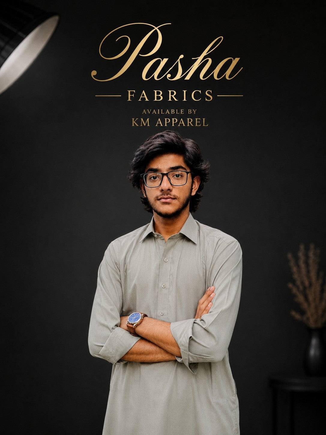 Pasha Fabrics Men's Premium Unstitched Suit SAGE GREEN