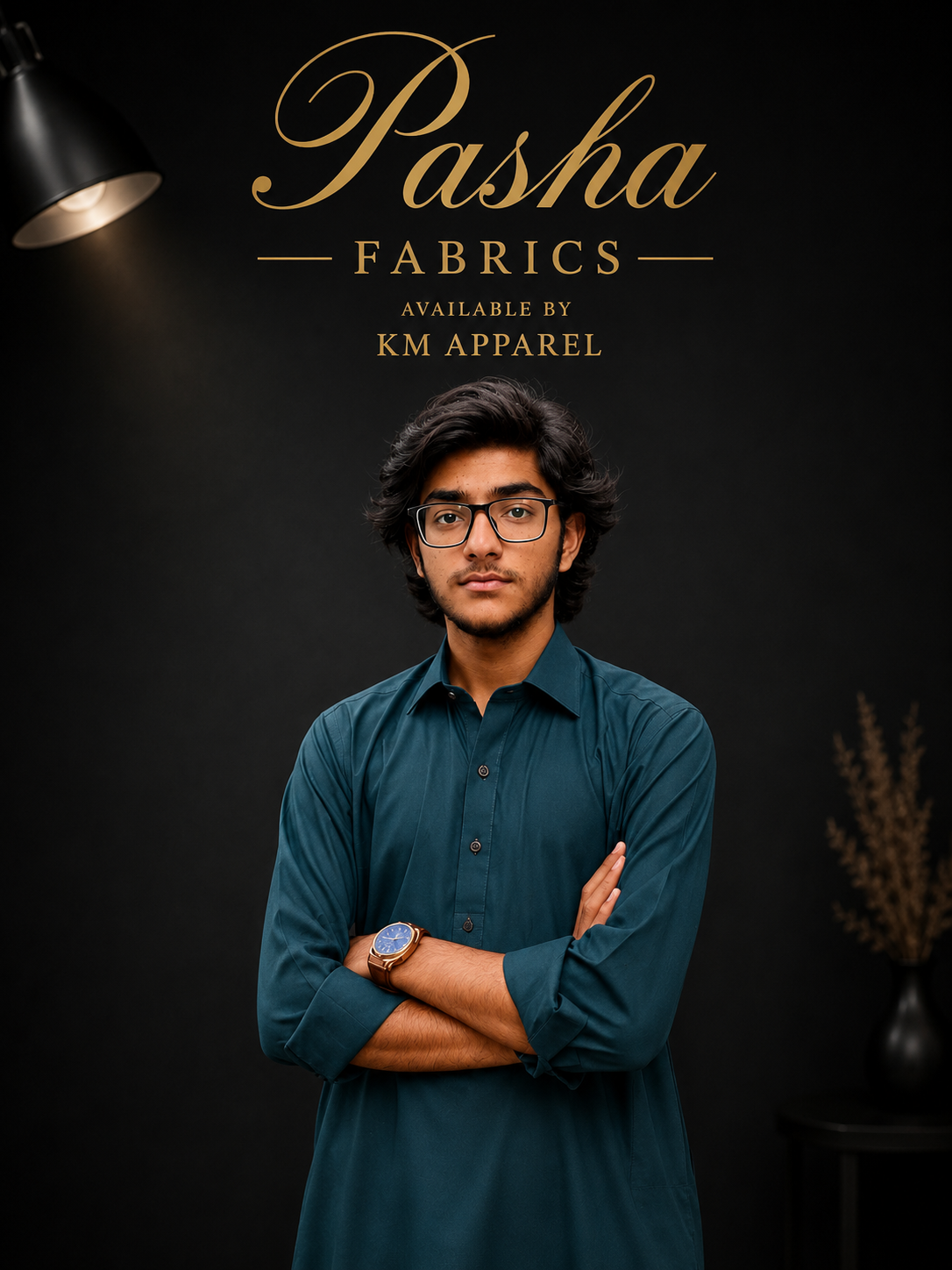 Pasha Fabrics Men's Premium Unstitched Suit ZINC