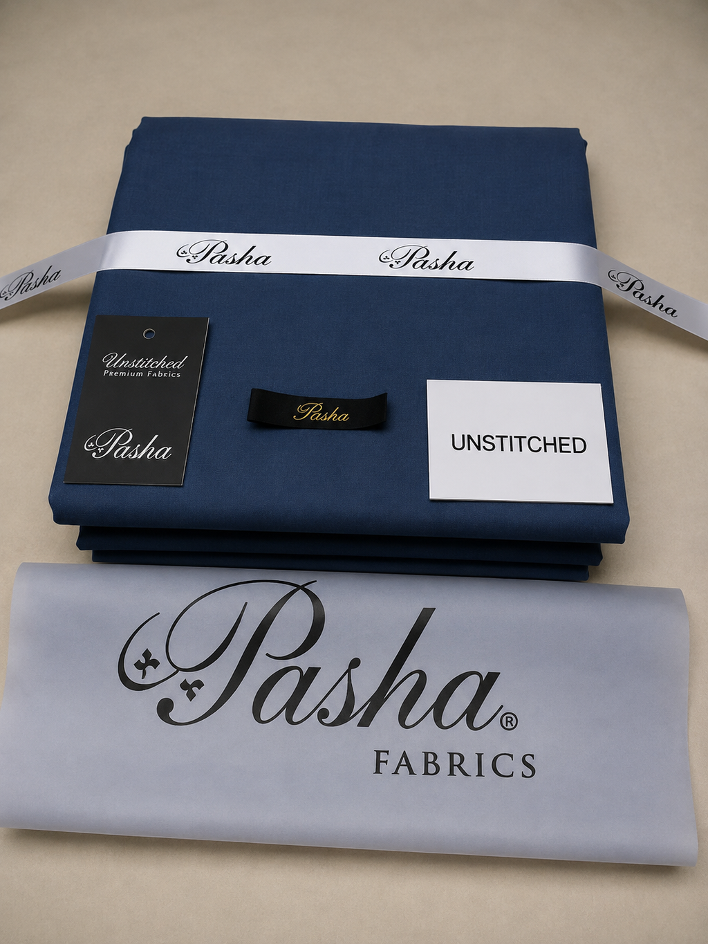Pasha Fabrics Men's Premium Unstitched Suit DENIM BLUE